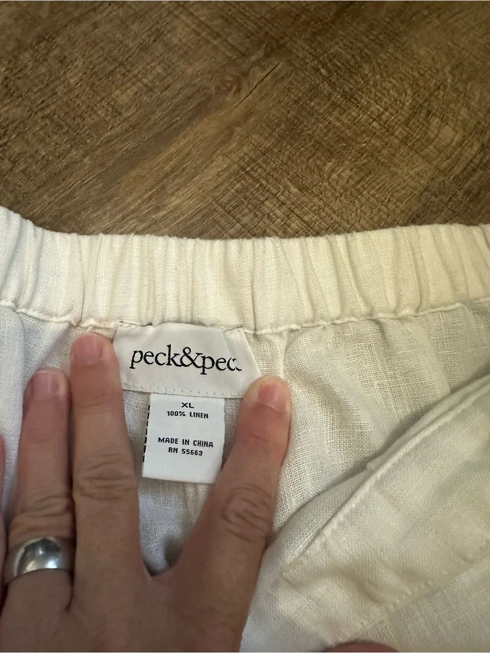 Peck & Peck lightweight white